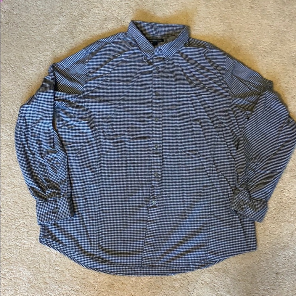 Black and White Plaid John Varvatos Button up